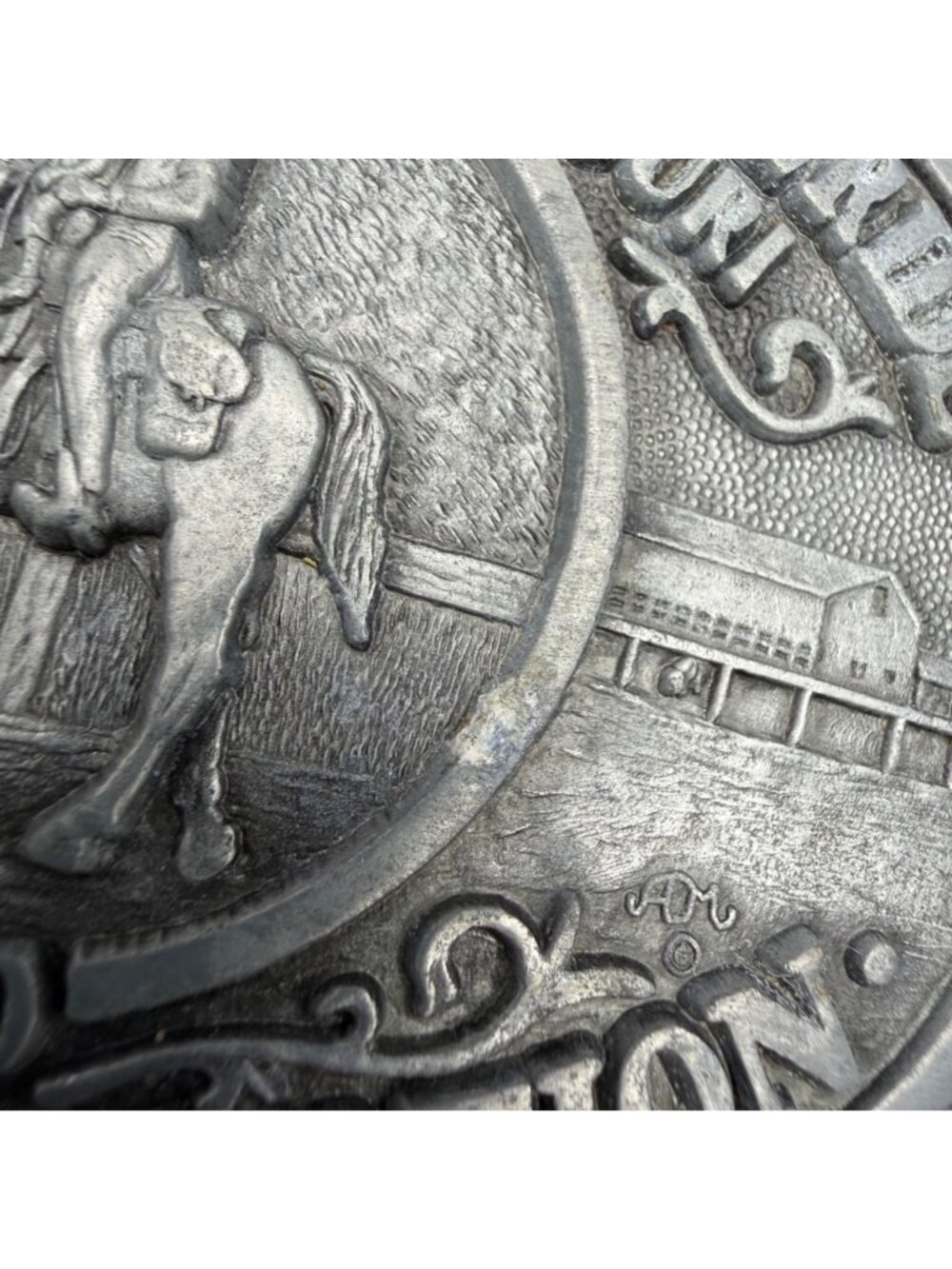 Vintage Belt Buckle Cross Country Trail Ride Eminence Missouri Western Cowboy - Picture 8 of 10